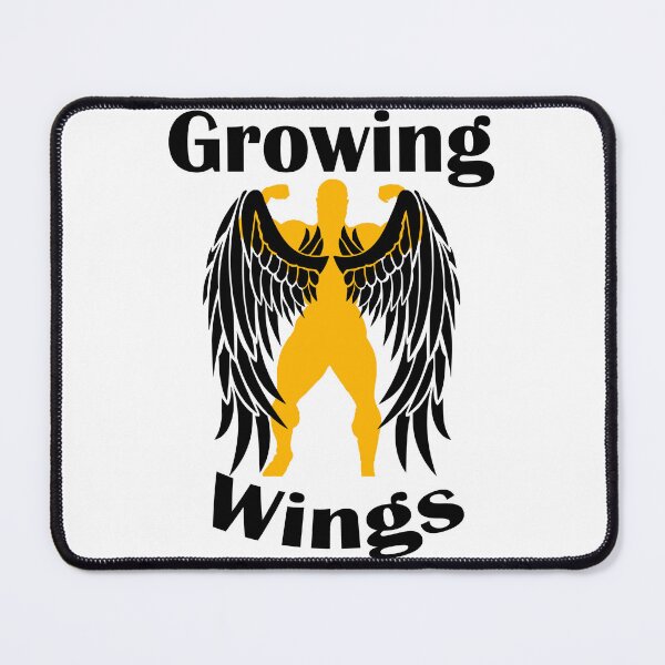 Item preview, Bodybuilding Back Pose Growing Wings? Big Lats Black designed and sold by designsbyted.