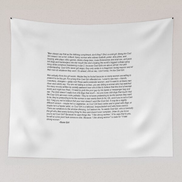 Item preview, Amy Dunne's Cool Girl Monologue - Gone Girl designed and sold by sundrencher.