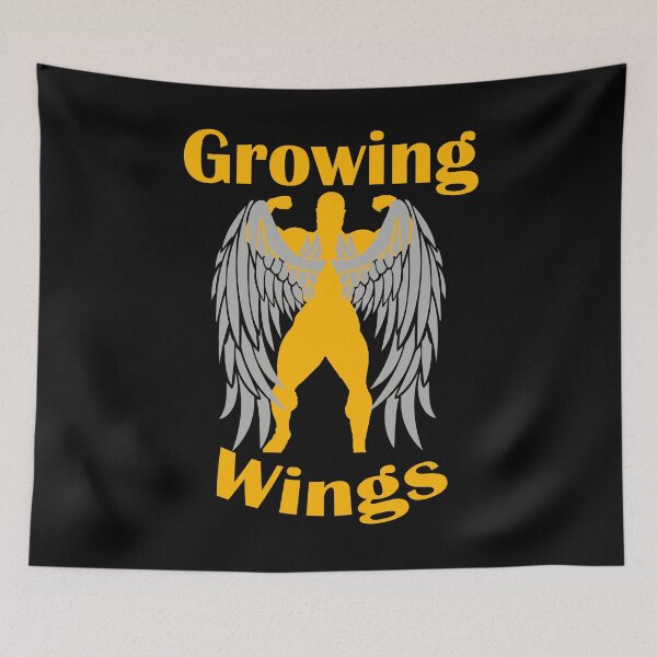 Item preview, Bodybuilding Back Pose Growing Wings? Big Lats Gold designed and sold by designsbyted.