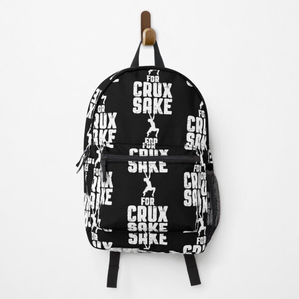 Item preview, For Crux Sake Rock Climbing Bouldering Funny Climber Boy designed and sold by GrandeDuc.