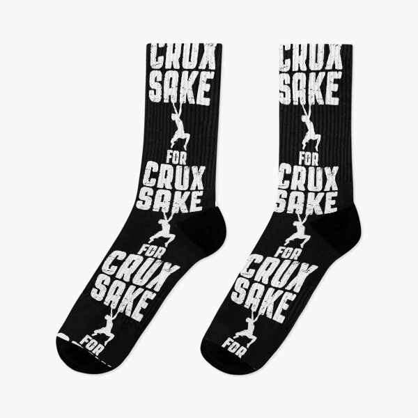Item preview, For Crux Sake Rock Climbing Bouldering Funny Climber Boy designed and sold by GrandeDuc.