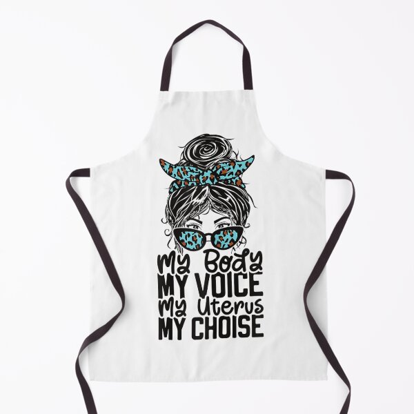 Item preview, My Body My Uterus Feminist Women Rights Messy Bun Leopard designed and sold by EthelMonahan.