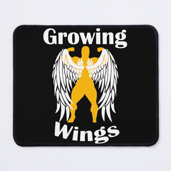 Item preview, Bodybuilding Back Pose Growing Wings? Big Lats White designed and sold by designsbyted.