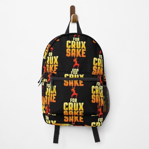 Item preview, For Crux Sake Rock Climbing Bouldering Funny Climber Girl designed and sold by GrandeDuc.