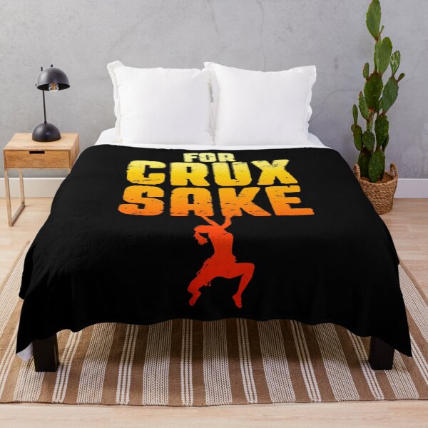 Item preview, For Crux Sake Rock Climbing Bouldering Funny Climber Girl designed and sold by GrandeDuc.