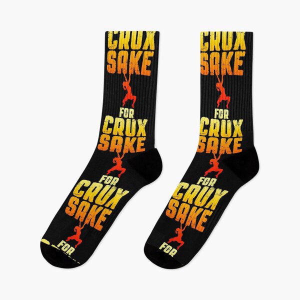 Item preview, For Crux Sake Rock Climbing Bouldering Funny Climber Girl designed and sold by GrandeDuc.