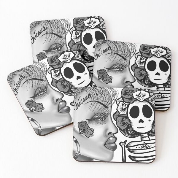 Item preview, Chicana y la calaca designed and sold by Madeline Alvizo Ramirez Studios .