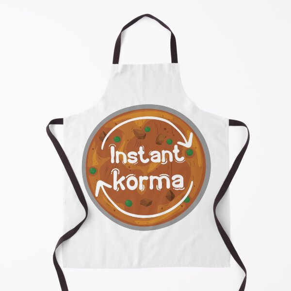 Item preview, Instant Korma or Instant Karma Funny India Pakistan Food design designed and sold by alltheprints.