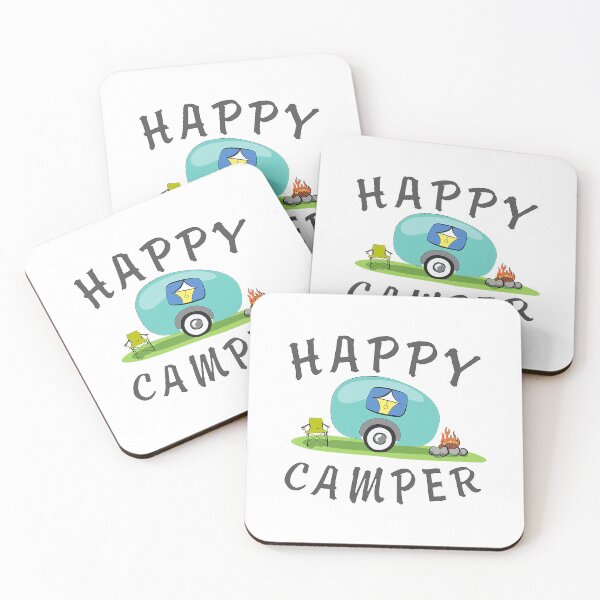 Item preview, Camping Happy Camping Trailer Camper designed and sold by BennetJaco.
