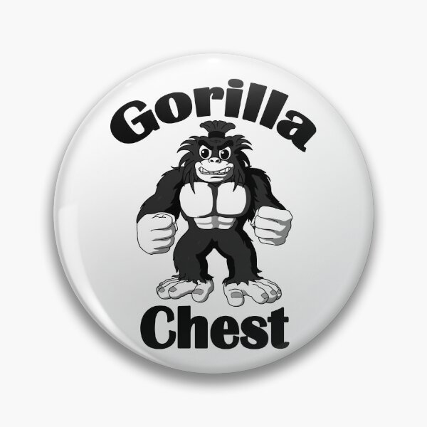 Item preview, Bodybuilding Big Gorilla Chest Black designed and sold by designsbyted.