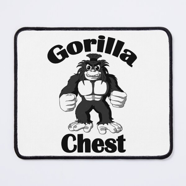 Item preview, Bodybuilding Big Gorilla Chest Black designed and sold by designsbyted.