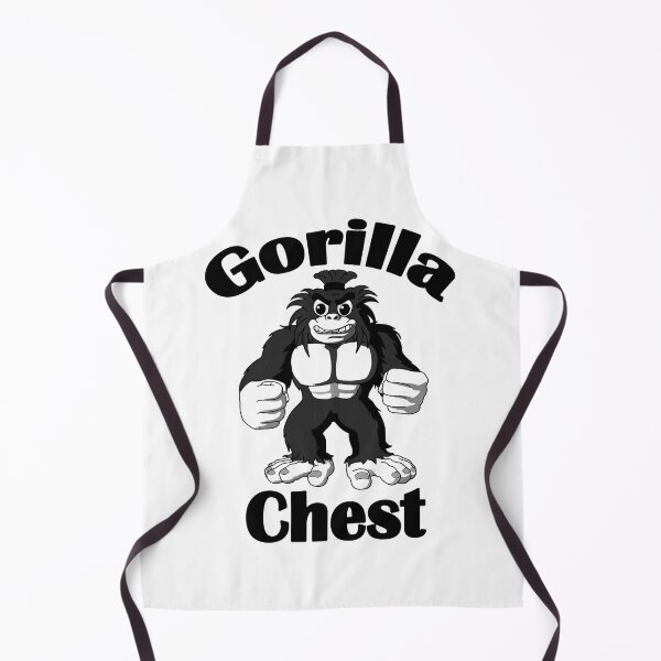 Item preview, Bodybuilding Big Gorilla Chest Black designed and sold by designsbyted.