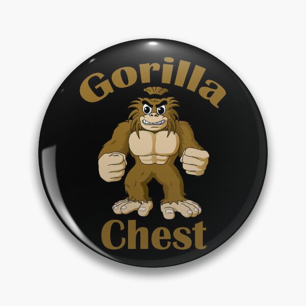 Item preview, Bodybuilding Big Gorilla Chest Brown designed and sold by designsbyted.