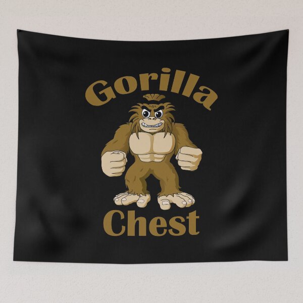 Item preview, Bodybuilding Big Gorilla Chest Brown designed and sold by designsbyted.