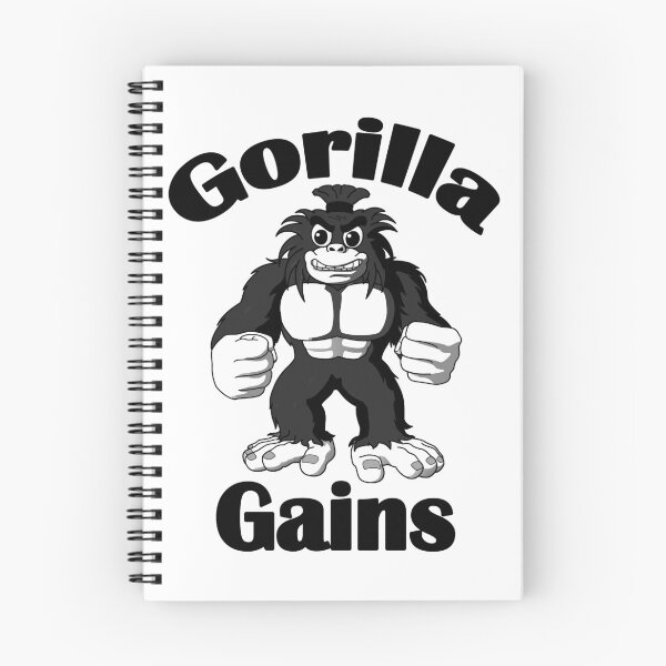 Item preview, Bodybuilding Gorilla Gains Black designed and sold by designsbyted.