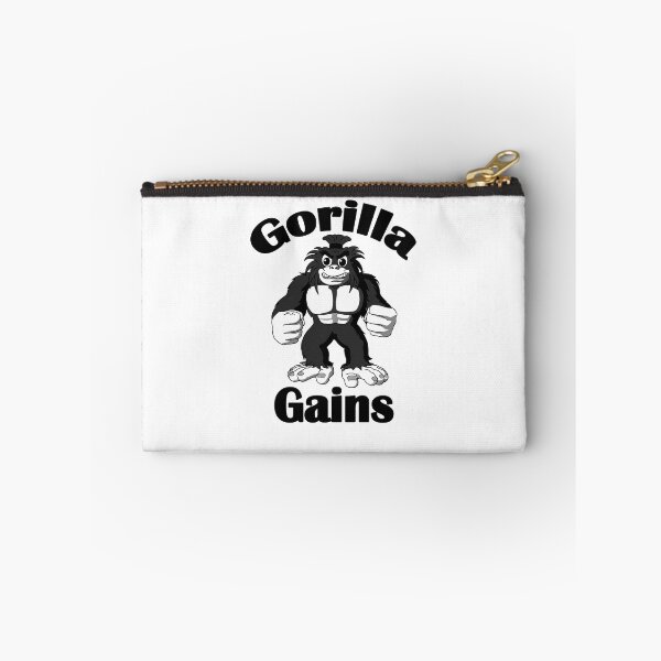 Item preview, Bodybuilding Gorilla Gains Black designed and sold by designsbyted.