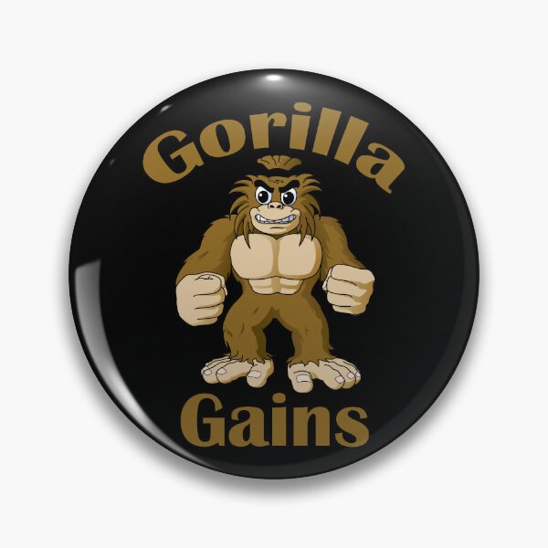 Item preview, Bodybuilding Gorilla Gains Brown designed and sold by designsbyted.