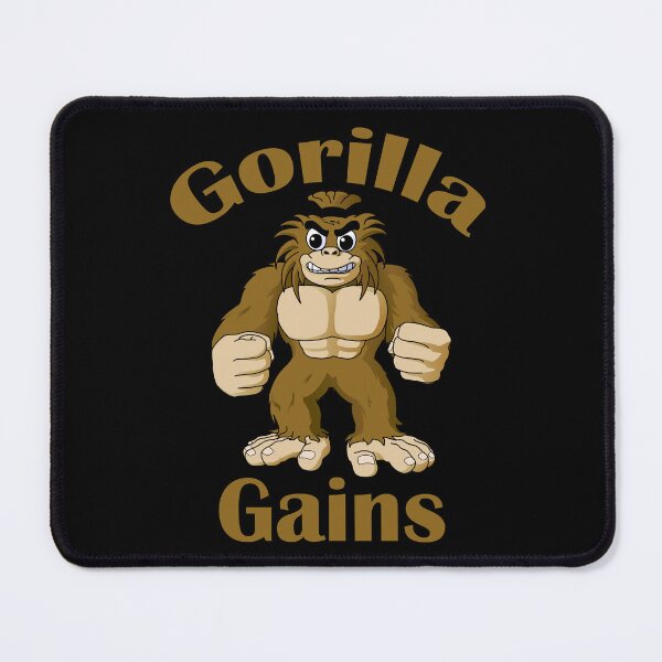 Item preview, Bodybuilding Gorilla Gains Brown designed and sold by designsbyted.