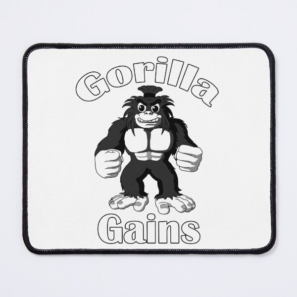 Item preview, Bodybuilding Gorilla Gains White designed and sold by designsbyted.