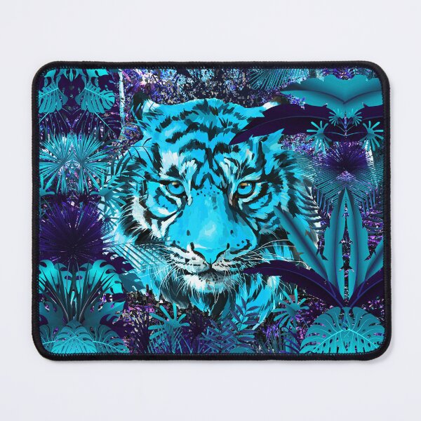 Item preview, Blue Vintage Tiger - Retro Tiger Jungle designed and sold by BigWildKiwi.