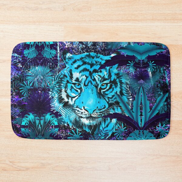 Item preview, Blue Vintage Tiger - Retro Tiger Jungle designed and sold by BigWildKiwi.
