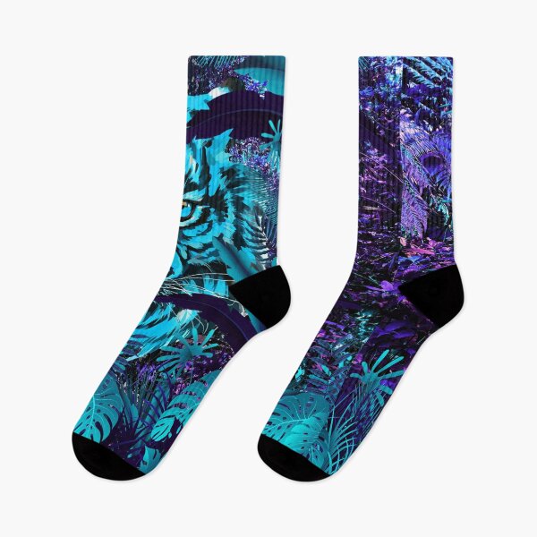 Item preview, Blue Vintage Tiger - Retro Tiger Jungle designed and sold by BigWildKiwi.