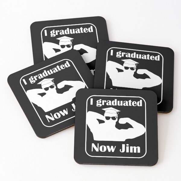 Item preview,  I graduated now Jim bodybuilding pose graduation white designed and sold by designsbyted.