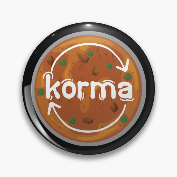 Item preview, Instant Korma or Instant Karma Funny India Pakistan Food design  designed and sold by alltheprints.