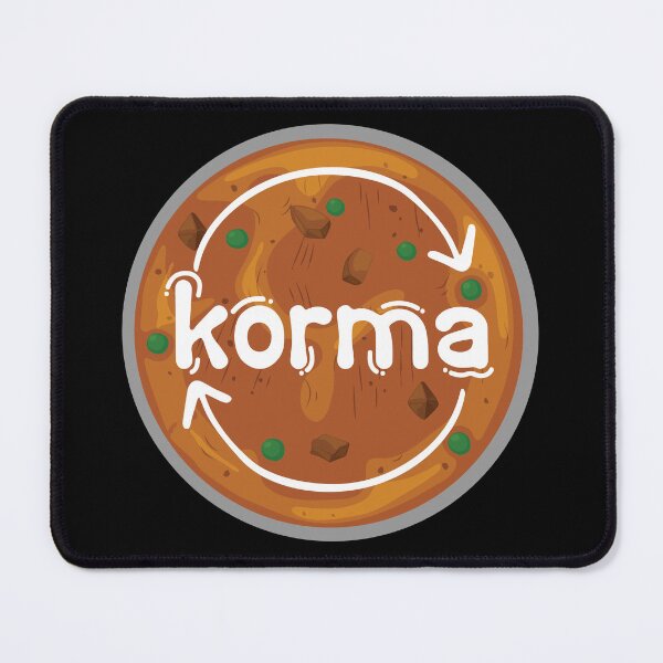 Item preview, Instant Korma or Instant Karma Funny India Pakistan Food design  designed and sold by alltheprints.