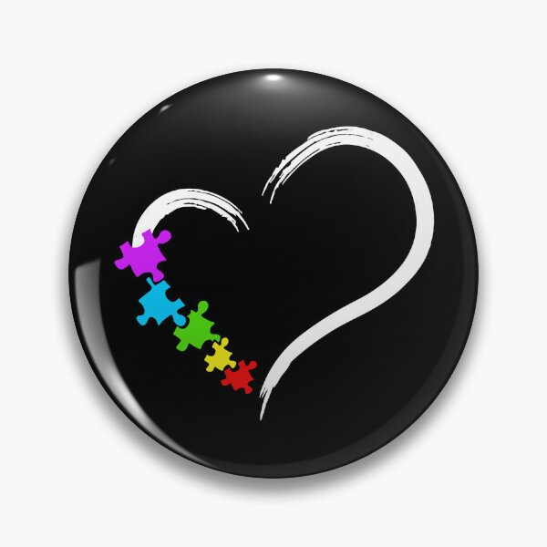 Item preview, Heart Autism Awareness Love Puzzle Simple Idea Autism Family designed and sold by HaaChris-Artis.