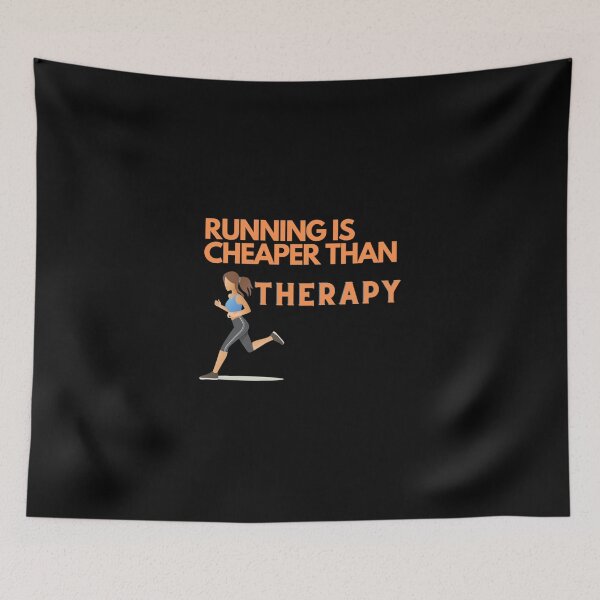 Item preview, Running Is Cheaper Than Therapy Classic T-Shirt designed and sold by dianesandraon.