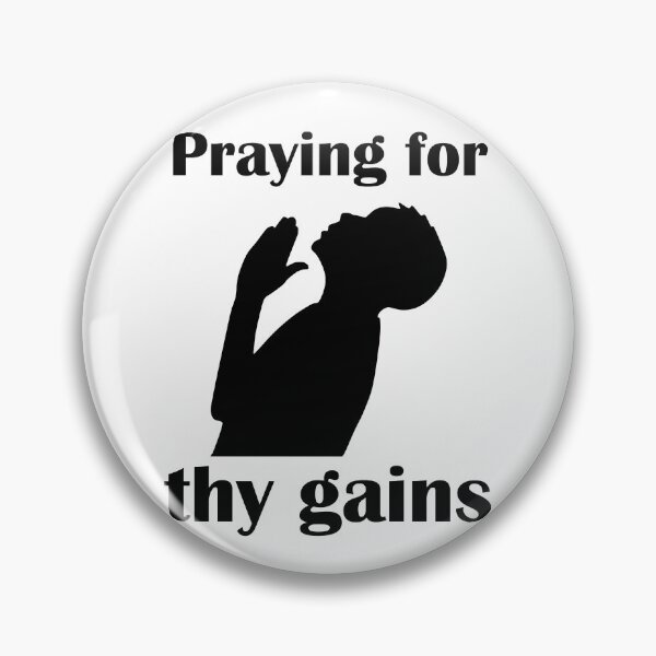 Item preview, Praying for thy gains funny gym bodybuilding black designed and sold by designsbyted.