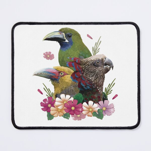 Item preview, toucans and parrot designed and sold by obscurite.