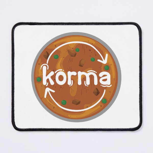 Item preview, Instant Korma or Instant Karma Funny India Pakistan Food design  designed and sold by alltheprints.