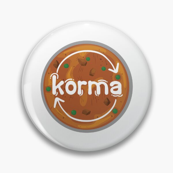 Item preview, Instant Korma or Instant Karma Funny India Pakistan Food design  designed and sold by alltheprints.