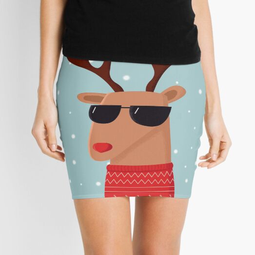 Merry Christmas Dude! Mini Skirt