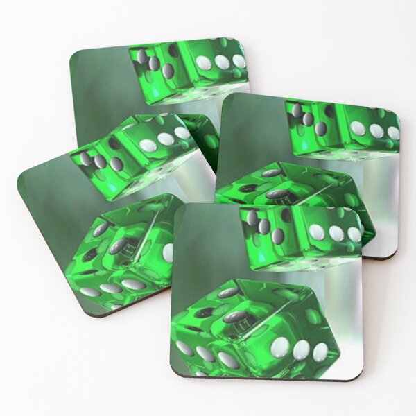 Item preview, Clear Green Dice designed and sold by NengShop.