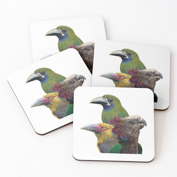 Item preview, toucans and parrot designed and sold by obscurite.