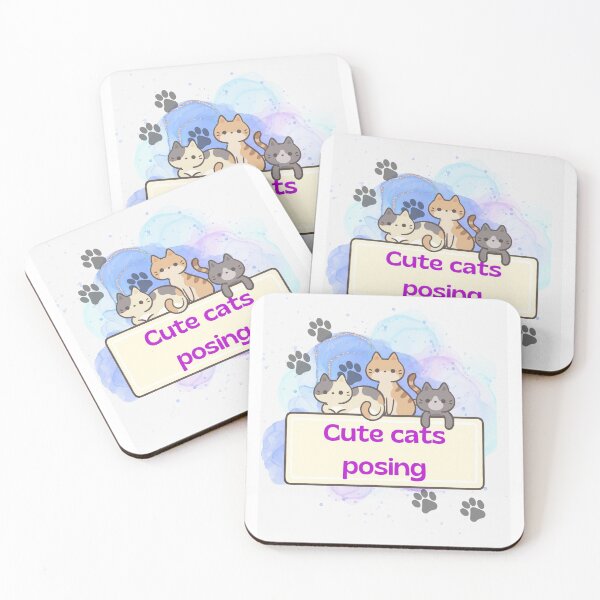 Item preview, Cute cats posing designed and sold by CarmenConsi.