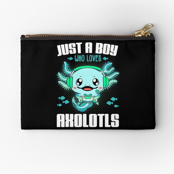Item preview, Just a Boy Who Loves Axolotls Funny Axolotl Gamer designed and sold by xmjajd.