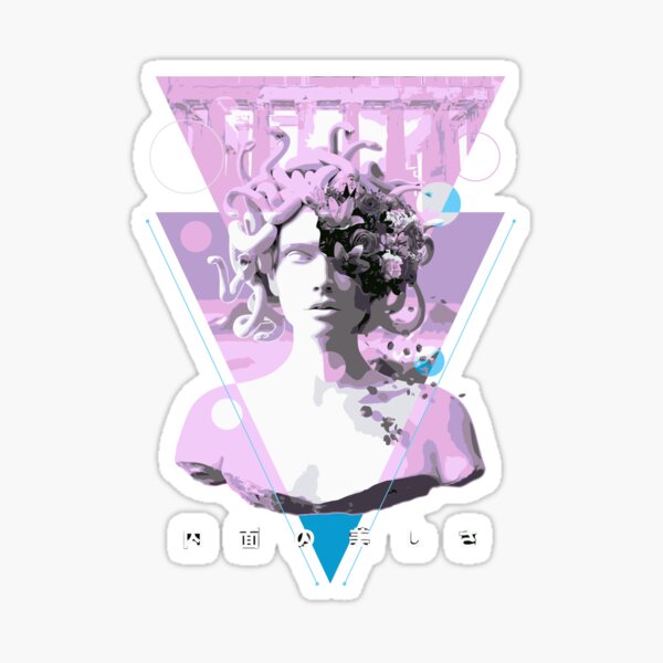 Vaporwave Medusa Statue Aesthetic Art Retro Japanese Otaku Sticker For Sale By Gjdcora Redbubble 1454