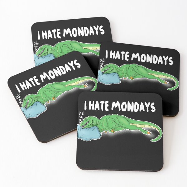 Item preview, T-Rex Dino sleeps on a Kiss - I Hate Mondays designed and sold by Cedinho.