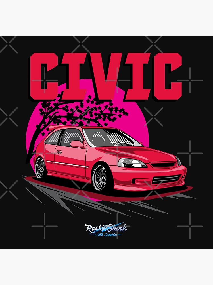 "CIVIC Hatchback" Poster for Sale by ASAKDESIGNS Redbubble