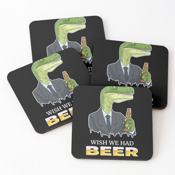 Item preview, Dinosaur Wish We Had Beer funny dino fans beer drinking designed and sold by Cedinho.