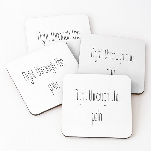 Item preview, "fight through the pain" motivational Quote designed and sold by Ti-Media.