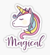 Pegatina Unicornio mágico