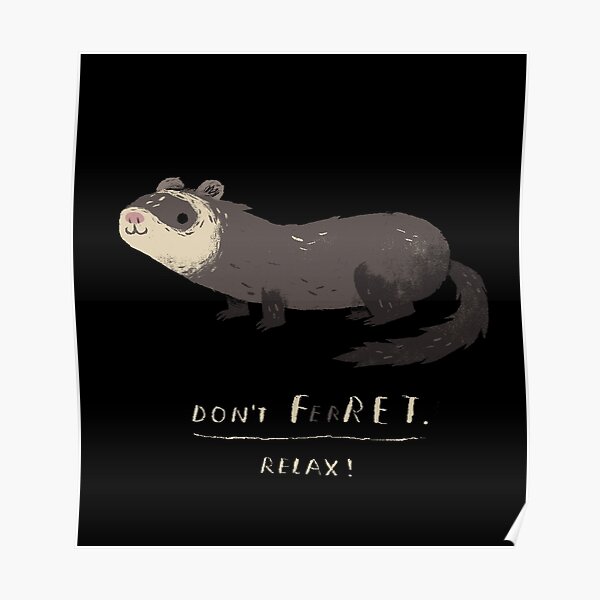 don't fret ferret shirt Poster