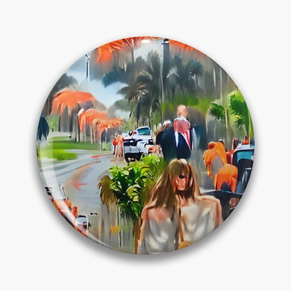 Item preview, After the Fall at Mar-a-Lago, Donny & Melania are Expelled from the Garden of Grifters designed and sold by QuackersWeb.