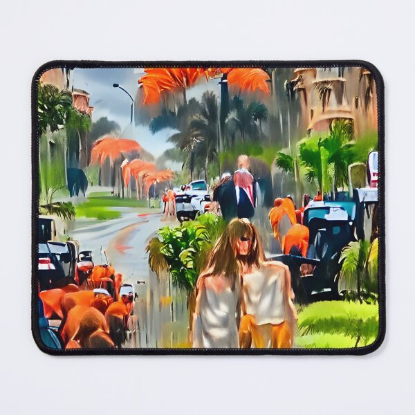 Item preview, After the Fall at Mar-a-Lago, Donny & Melania are Expelled from the Garden of Grifters designed and sold by QuackersWeb.