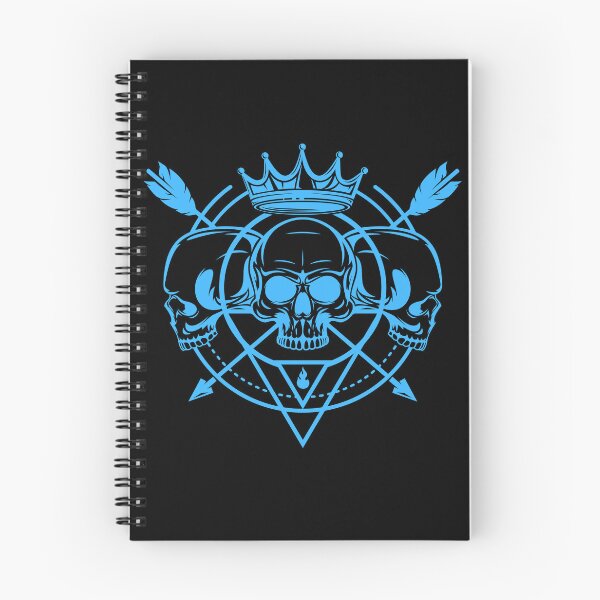 Item preview, Blue skulls and arrows designed and sold by Disturbed-Mind.